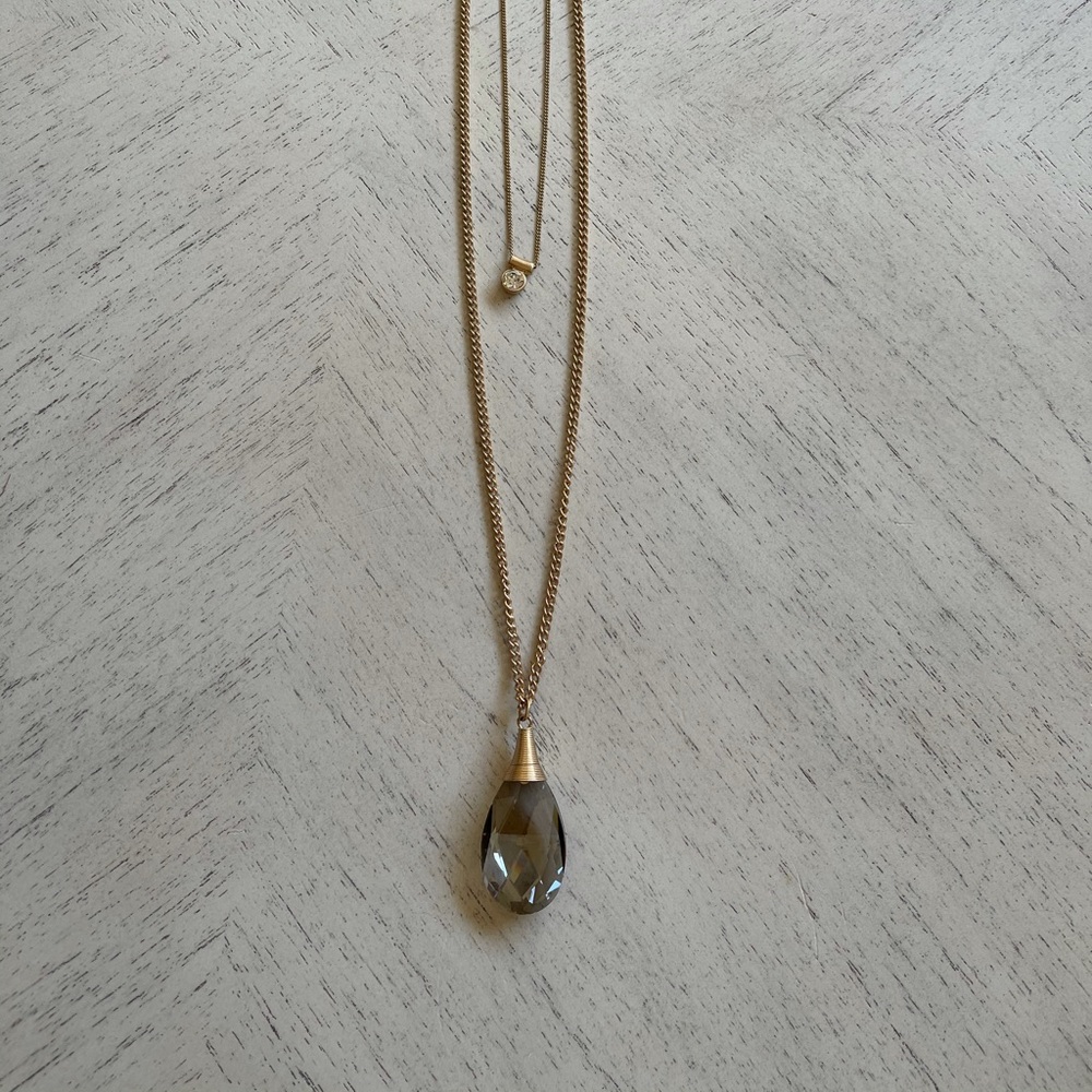 Fashion double necklace